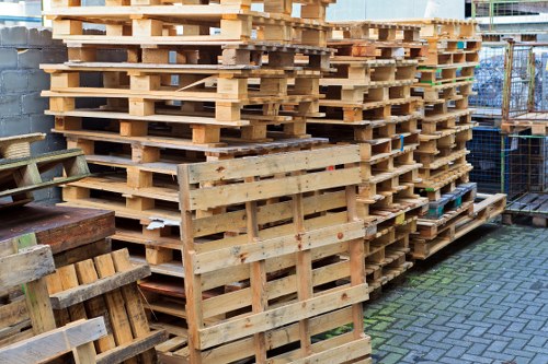 Organized house clearance process with sorted items